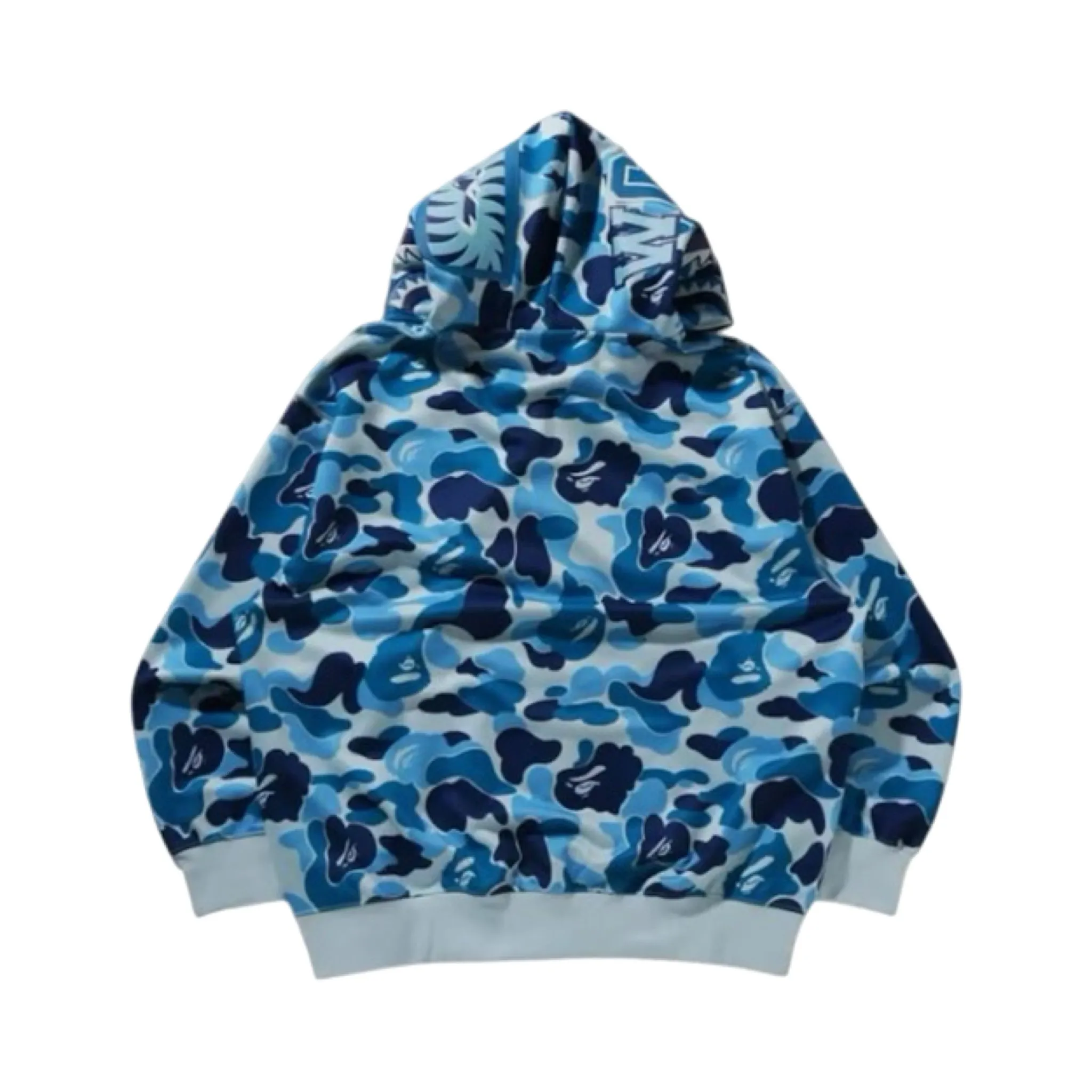 Bape Hoodie Shark Camo Total Blue - immagine 2