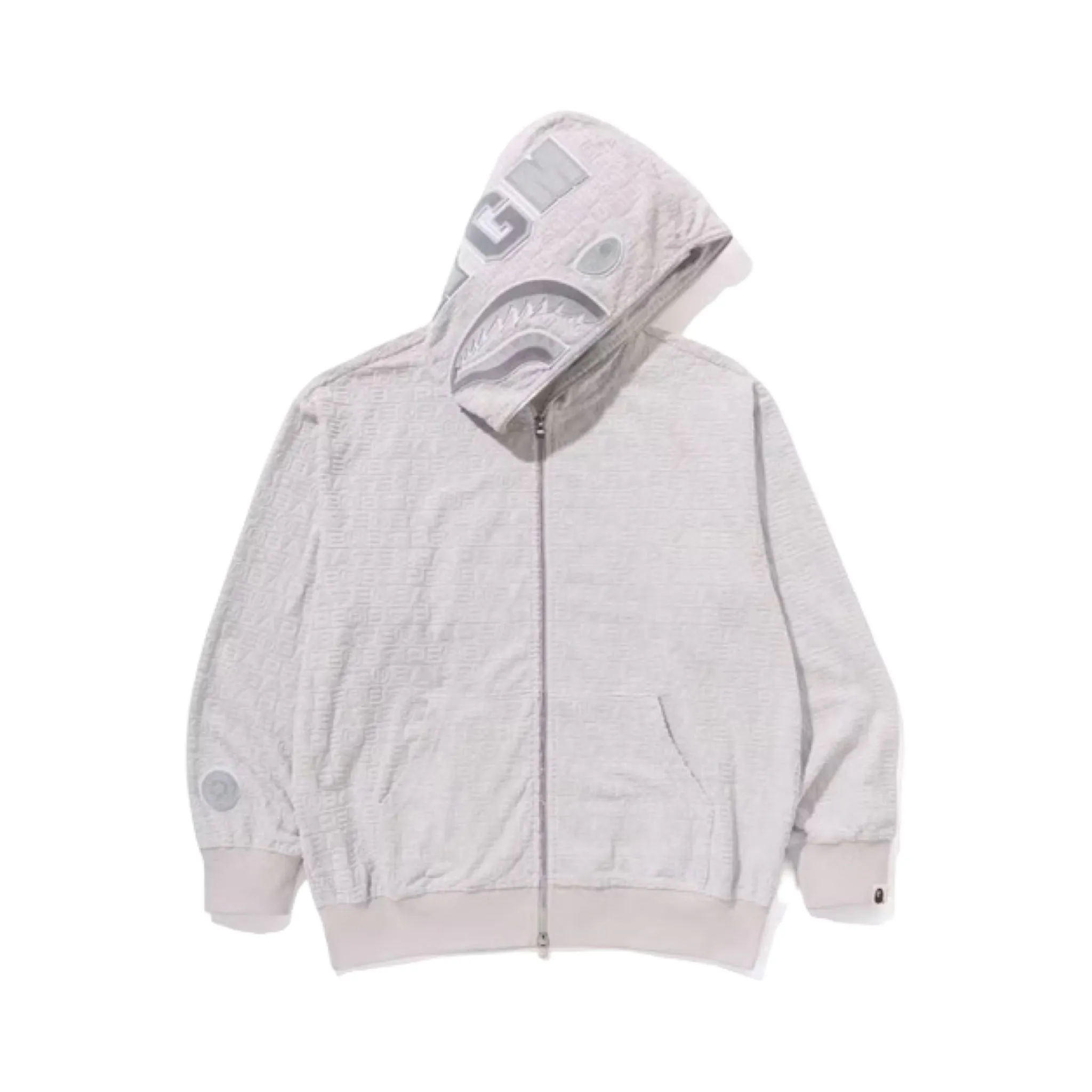 Bape Hoodie Shark Total Grey - immagine 4