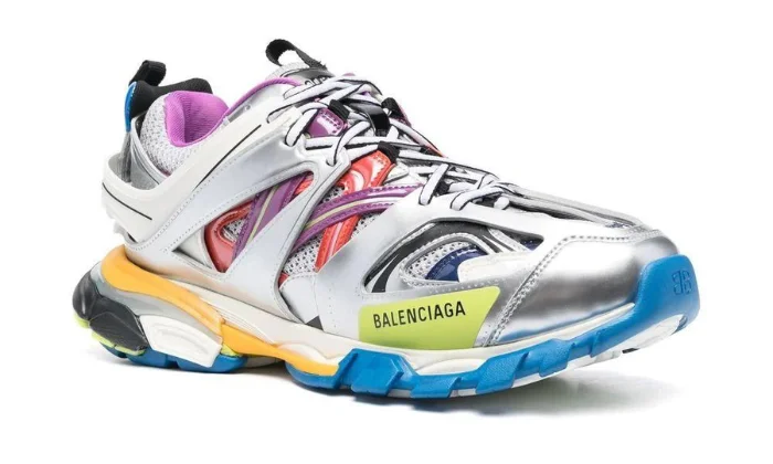 Balenciaga Track Metallic Panelled Sneakers - immagine 3