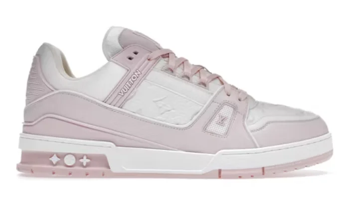 Louis Vuitton Trainer Pink White - immagine 4