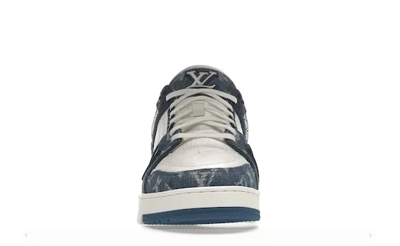 Louis Vuitton Trainer Monogram Denim White Blue - immagine 3