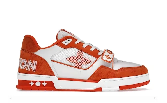 Louis Vuitton Trainer Monogram Denim Orange - immagine 2