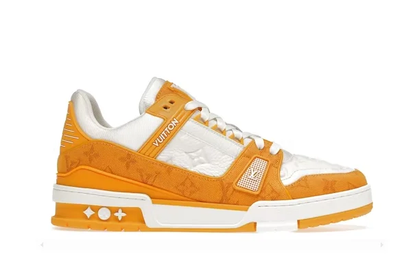 Louis Vuitton Trainer Yellow Monogram Denim White - immagine 2