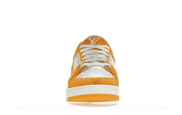 Louis Vuitton Trainer Yellow Monogram Denim White - immagine 3